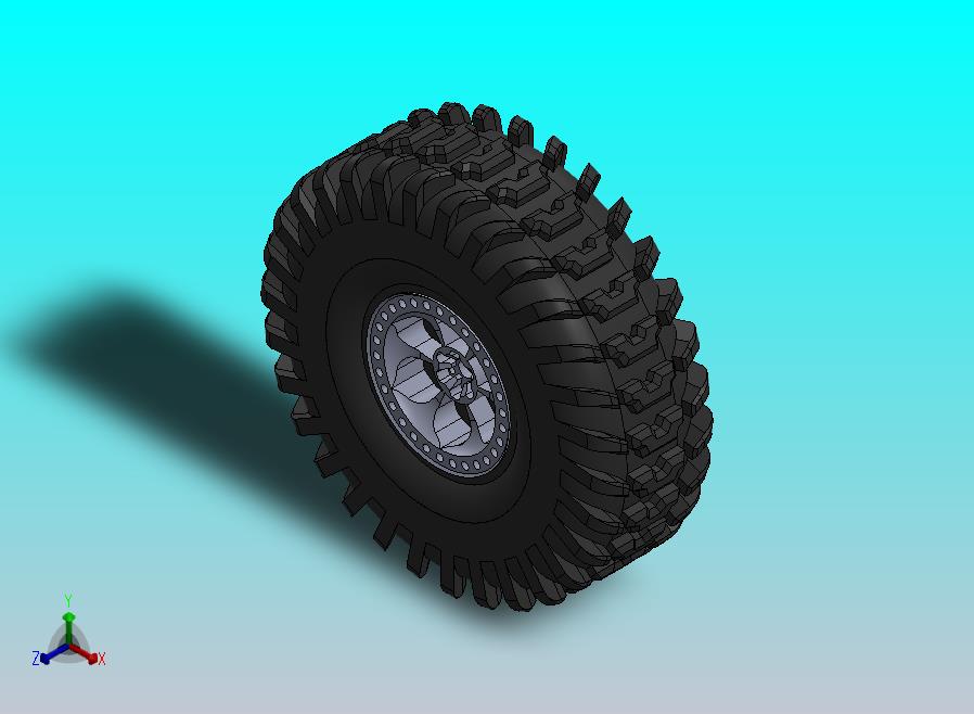 轮胎1_10 RC Off-Road Beadlock Wheel
