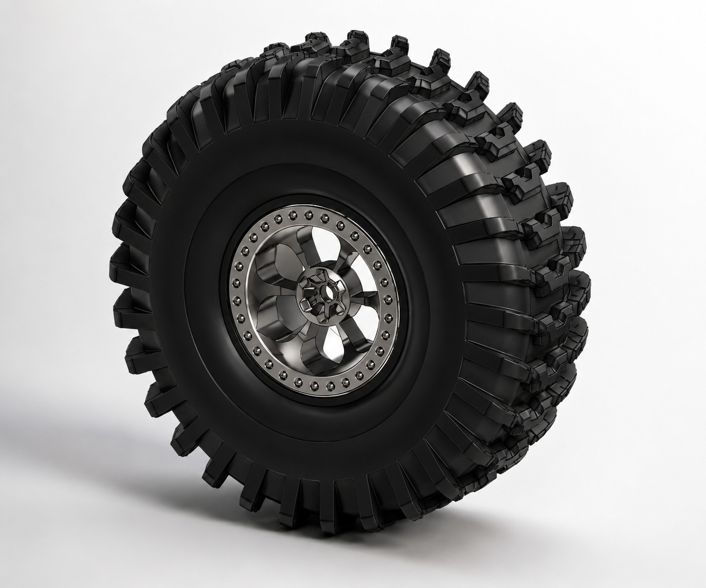 轮胎1_10 RC Off-Road Beadlock Wheel