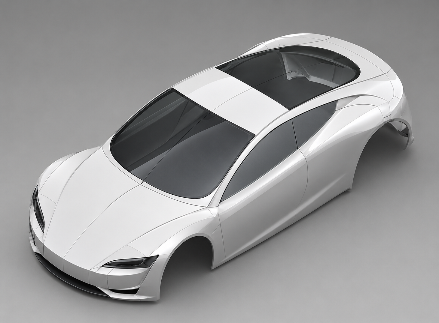 Tesla Roadster 表面建模