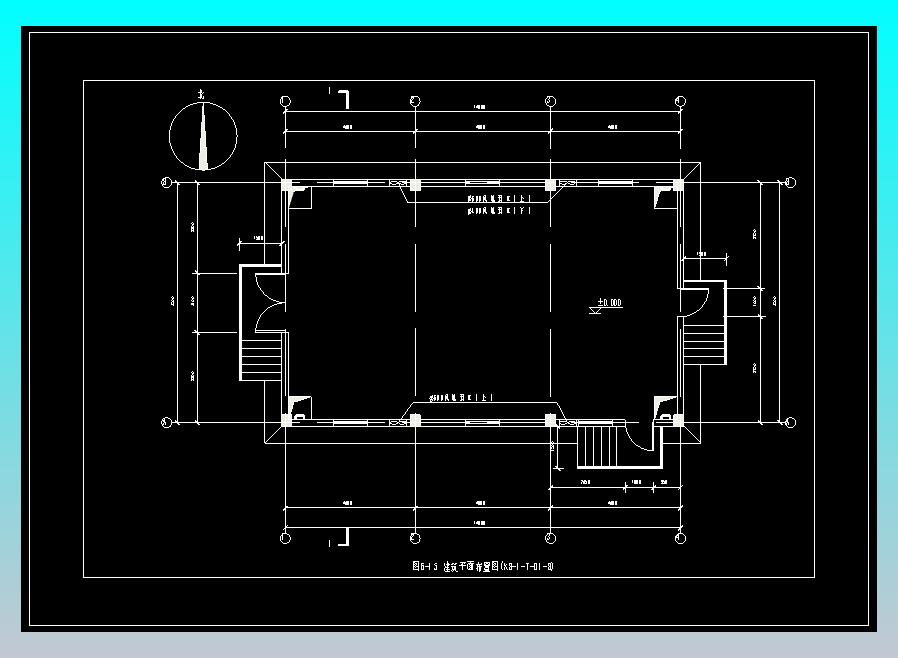 图6-15 建筑平面布置图(KB-1-T-01-B)