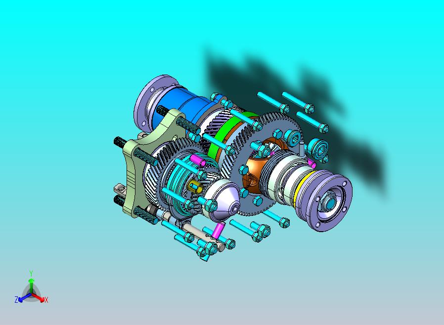 越野车分动箱 CATIA
