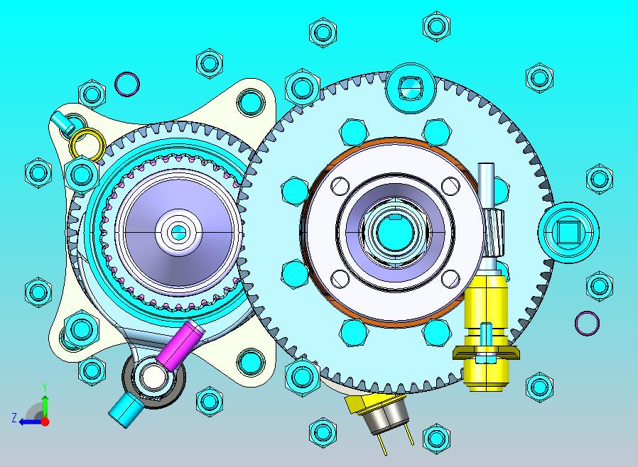 越野车分动箱 CATIA