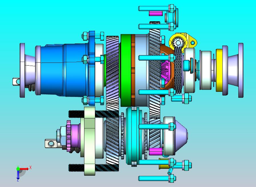 越野车分动箱 CATIA