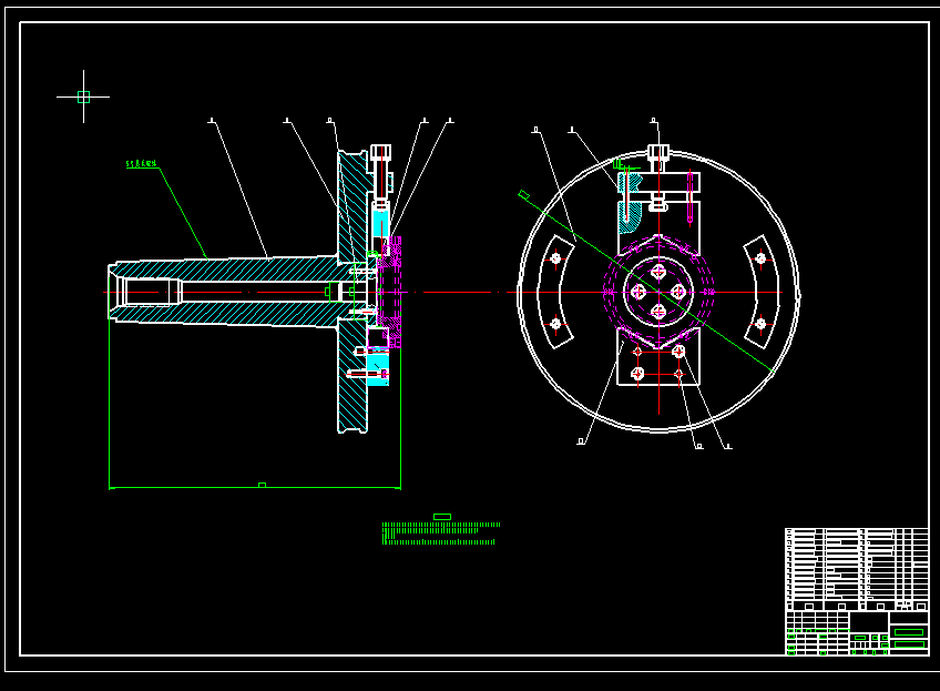 锥套工艺车床夹具 cad+说明书