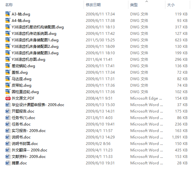 滚齿机床身部件结构设 CAD+说明