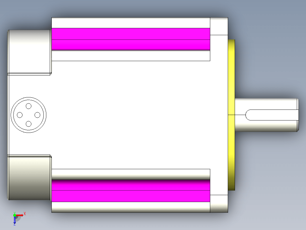 YK31112A  110mm三相步进电机（3D）