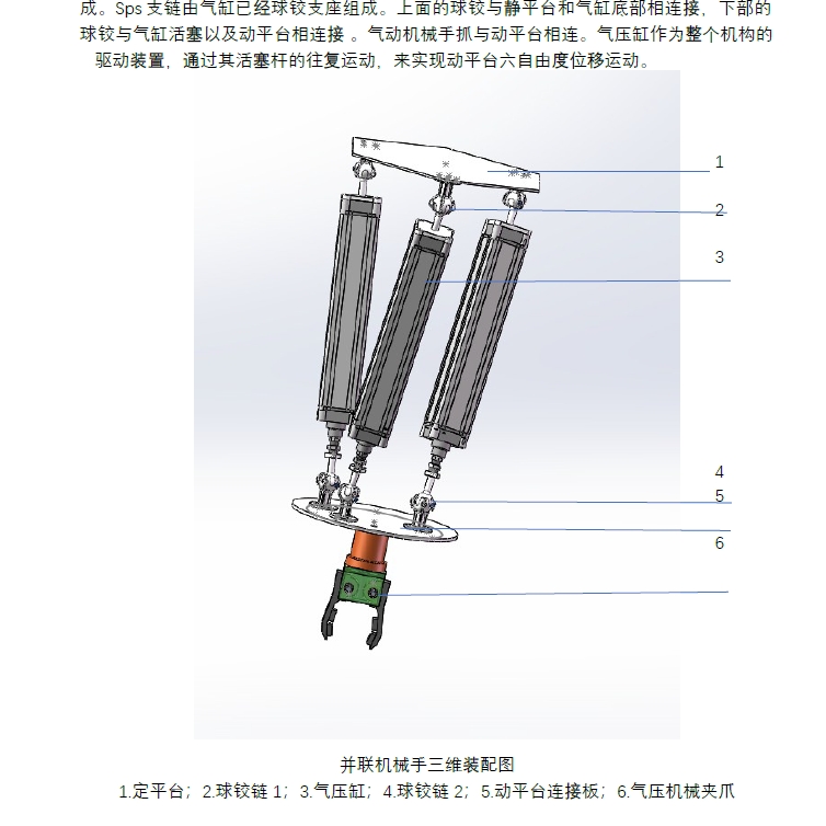 并联机器人三维SW2018带参+CAD+说明书