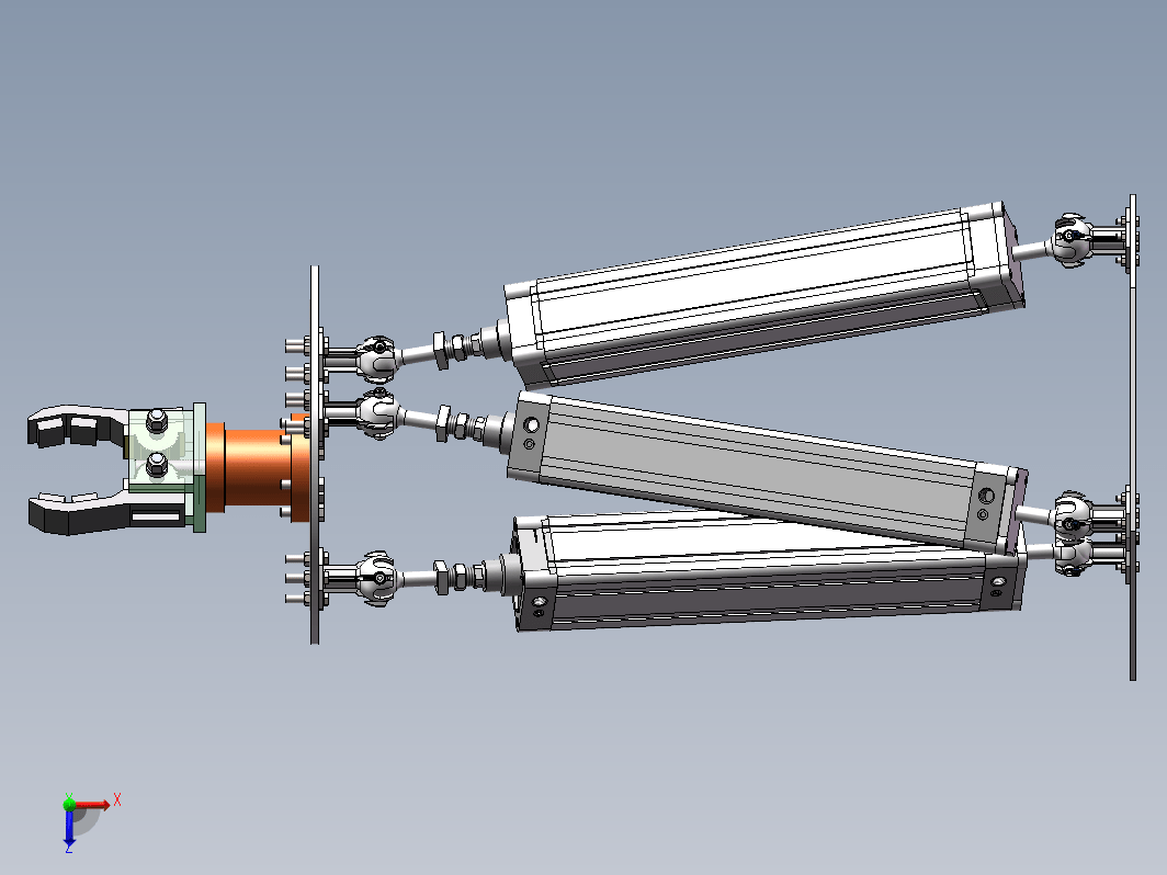 并联机器人三维SW2018带参+CAD+说明书