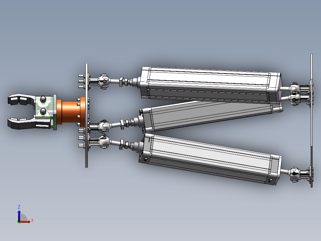 并联机器人三维SW2018带参+CAD+说明书