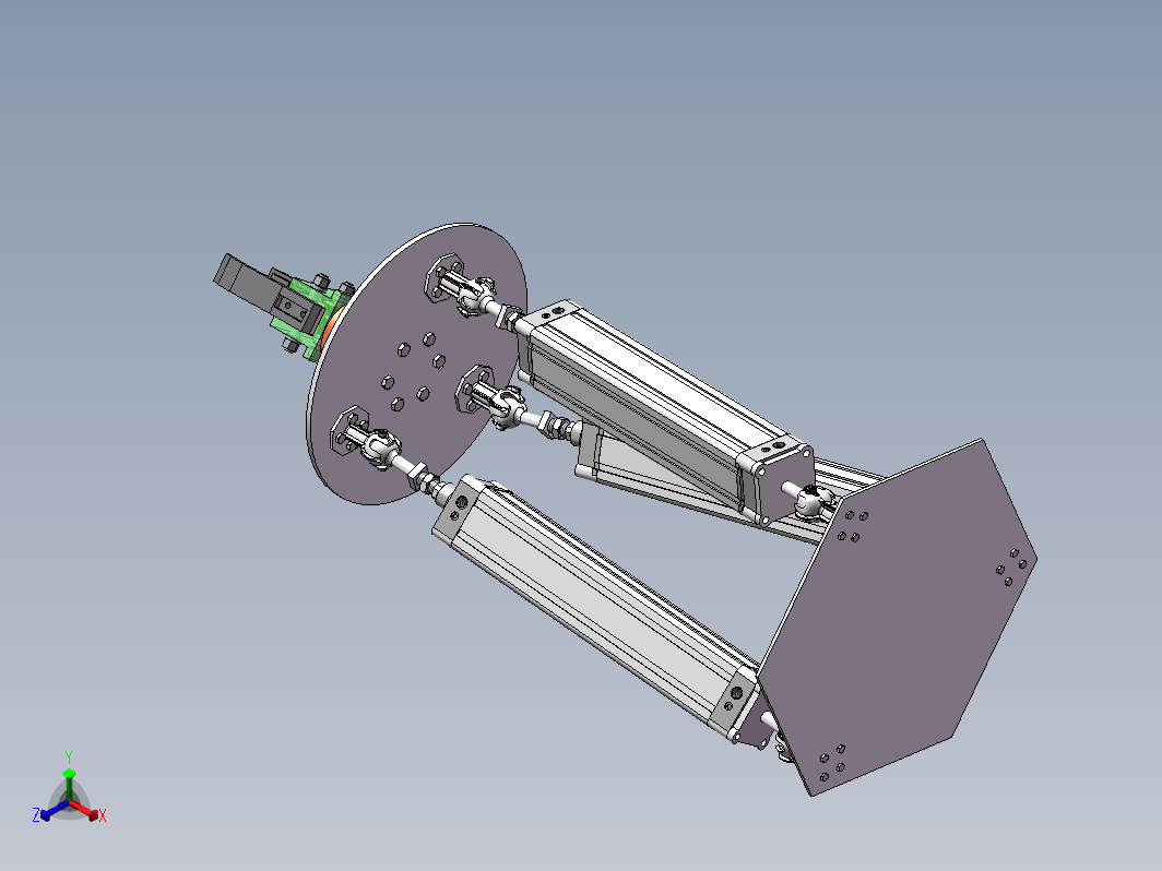 并联机器人三维SW2018带参+CAD+说明书