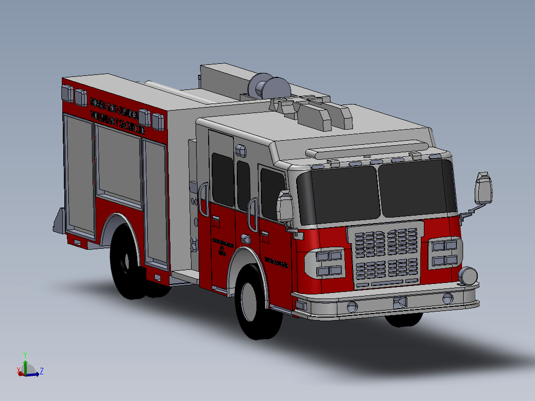 firetruck modal消防车