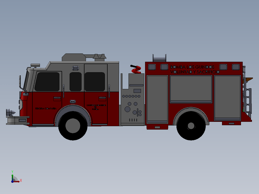 firetruck modal消防车