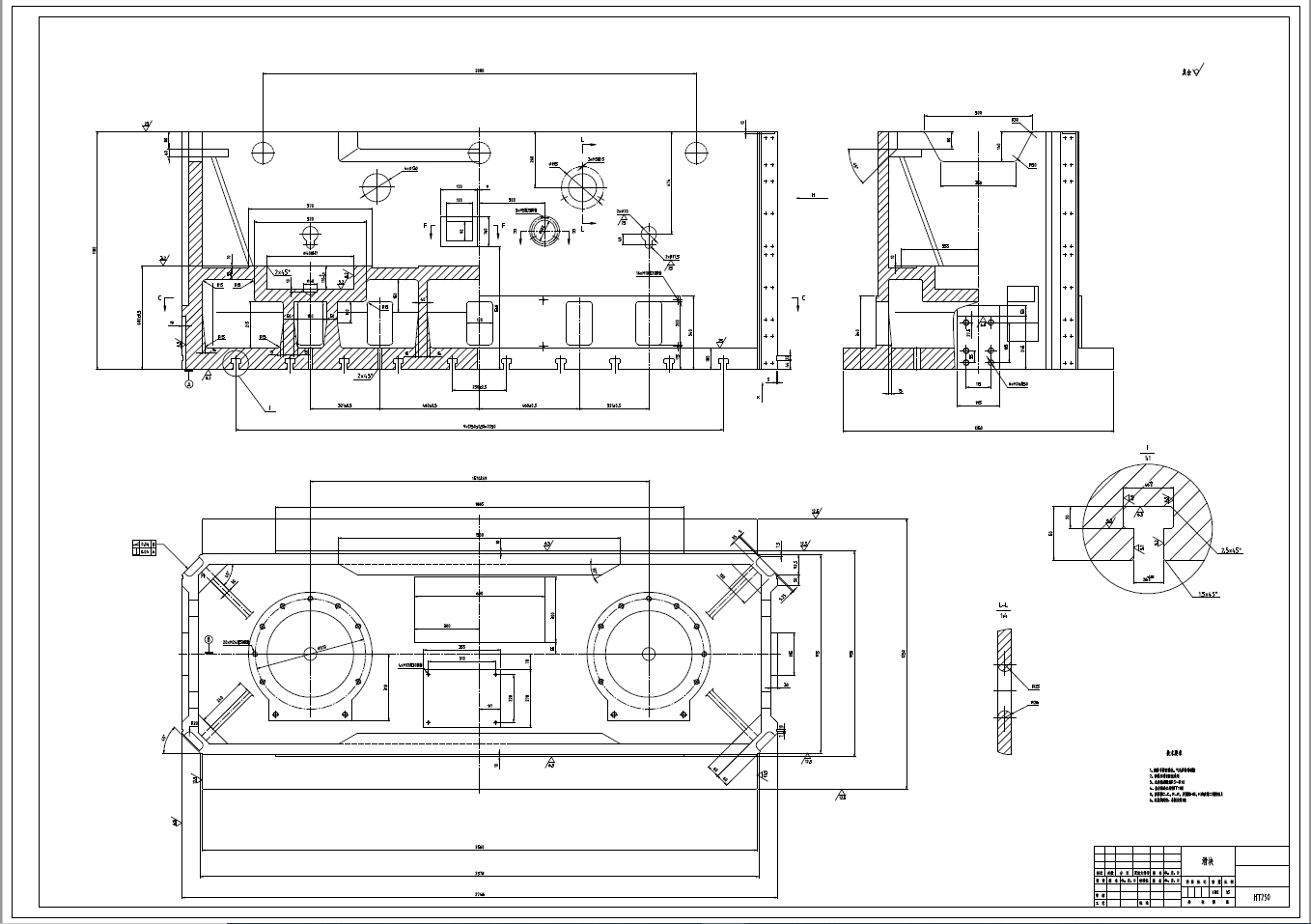 250吨闭式双点压力机执行机构设计+CAD+说明书