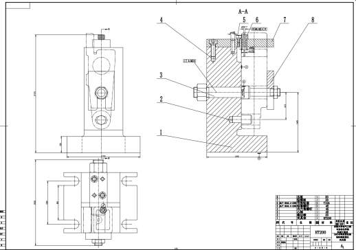 XCA6140后托架夹具设计（钻M6底孔）三维SW2022带参+CAD+说明书