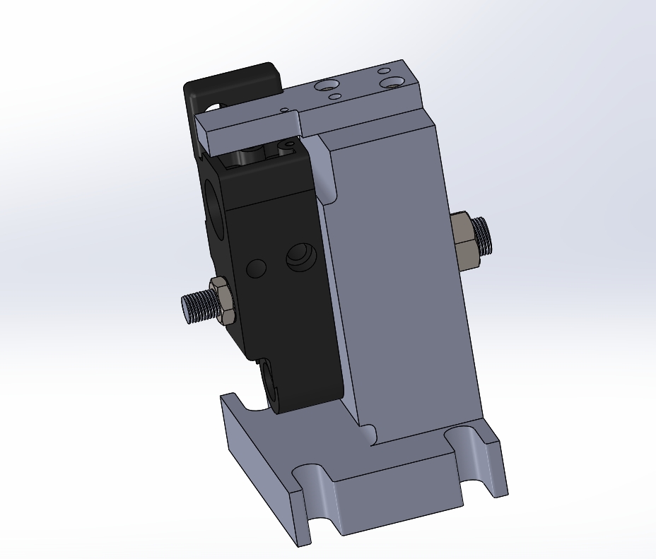 XCA6140后托架夹具设计（钻M6底孔）三维SW2022带参+CAD+说明书