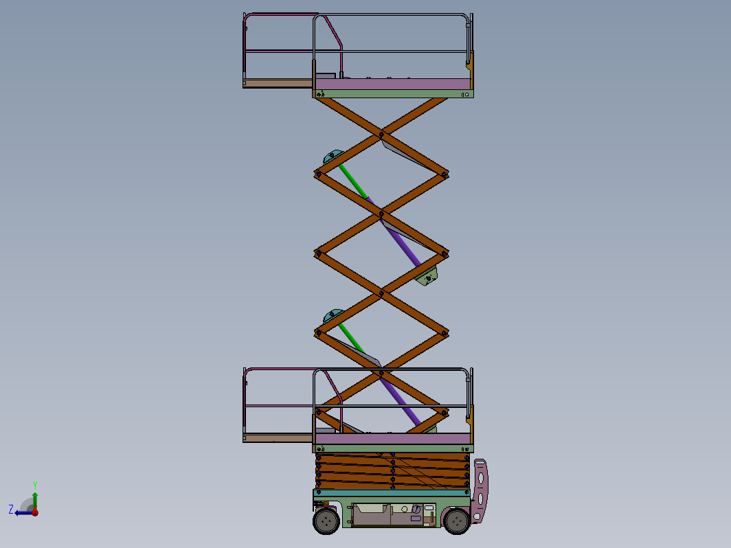 12M移动式升降机3D