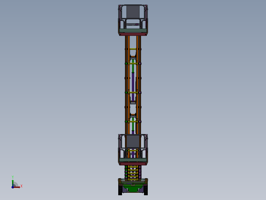 12M移动式升降机3D