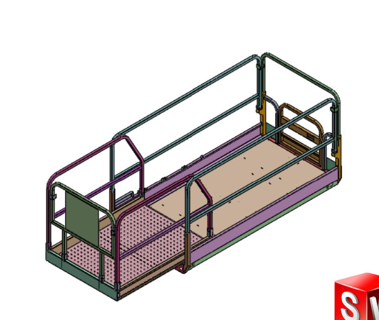 12M移动式升降机3D