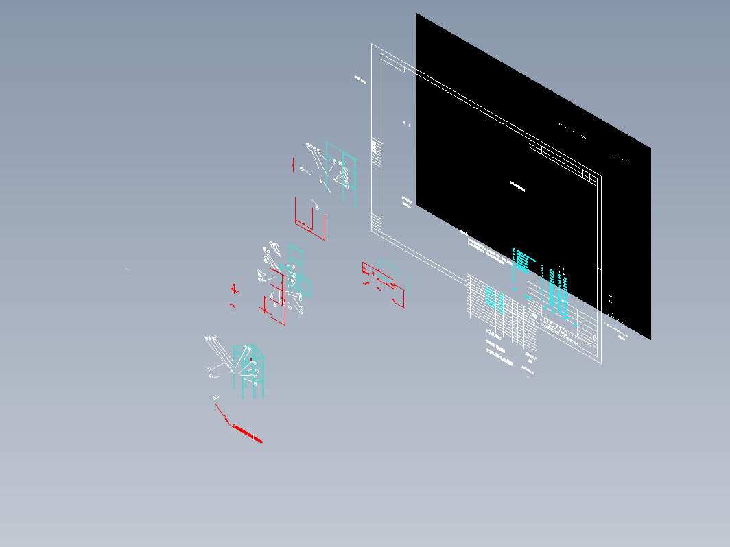 JH469S-409-22-1B分油机间清洗桌制作图