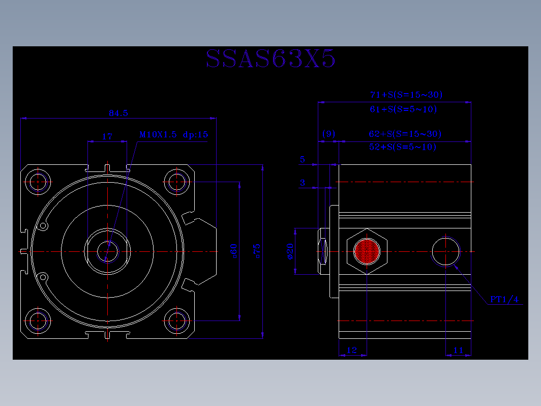 SDA气缸 83-SSA-63-SN