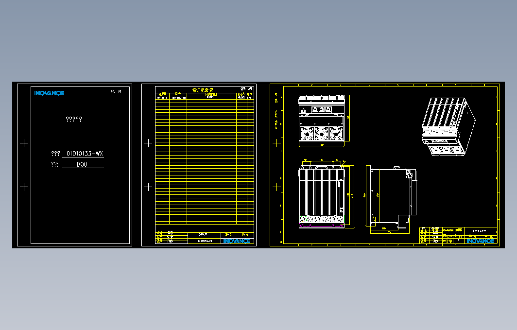 高性能多机传动驱动器_B00(MY-20M4T164ZG000+整机外形图)