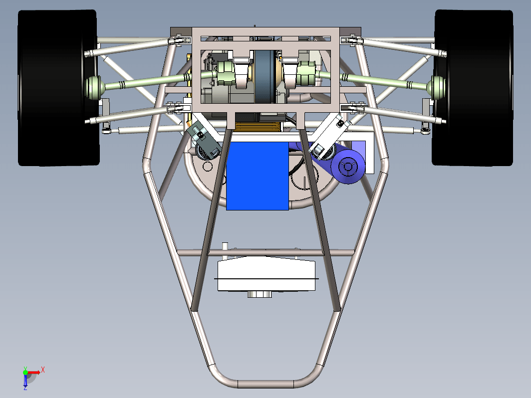 方程式赛车底盘3D图纸