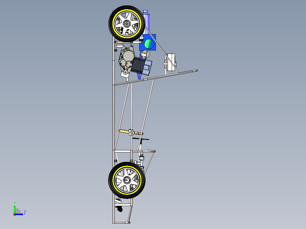 方程式赛车底盘3D图纸