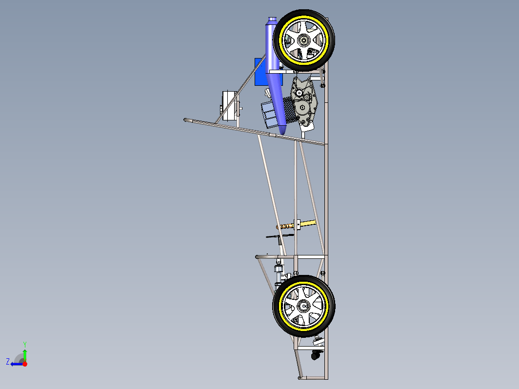 方程式赛车底盘3D图纸