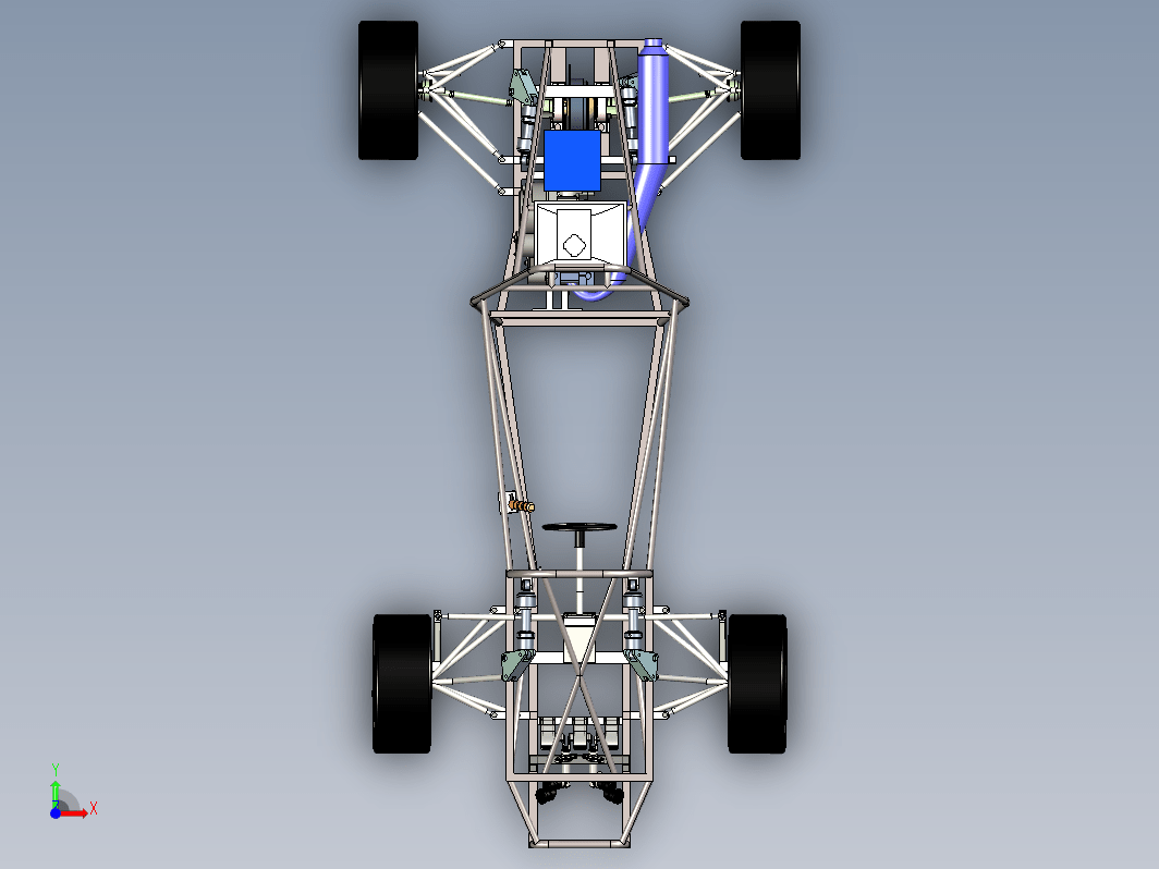 方程式赛车底盘3D图纸