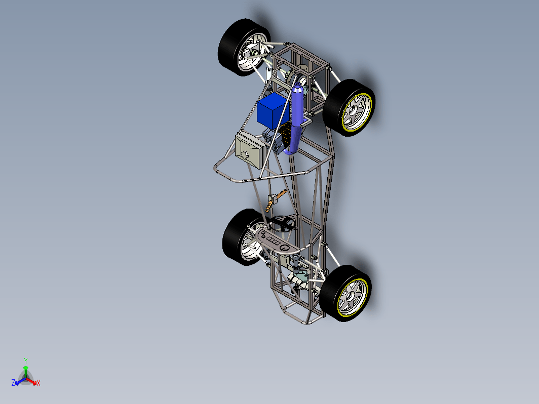 方程式赛车底盘3D图纸