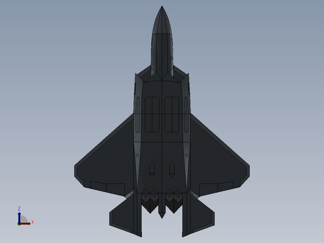 PU-75C喷气式战斗机简易造型