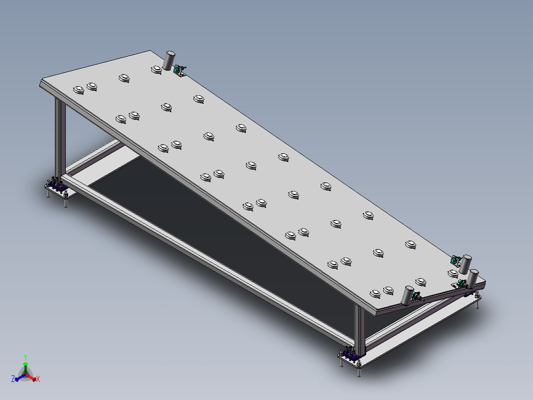 倾斜式板料牛眼轴承定位台