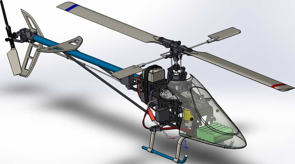 551遥控直升机3SW设计