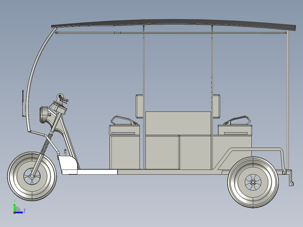 e-rickshaw三轮摩托车