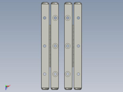 带交叉滚子 d6mm 和行程 150mm 的线性导轨缩略图