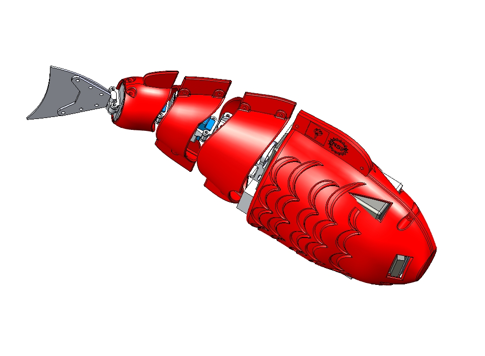 仿生机械鱼模型 三维Step无参