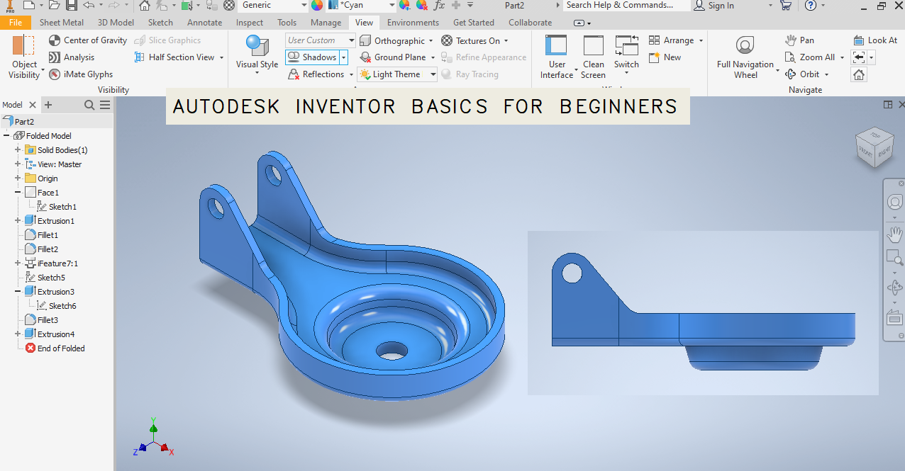 Autodesk Inventor 零件支架