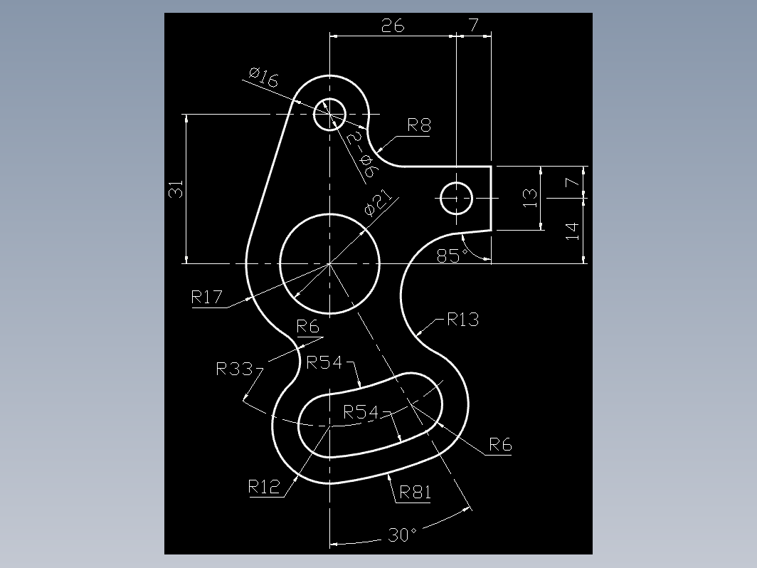 CAD机械零件图-机械制图10