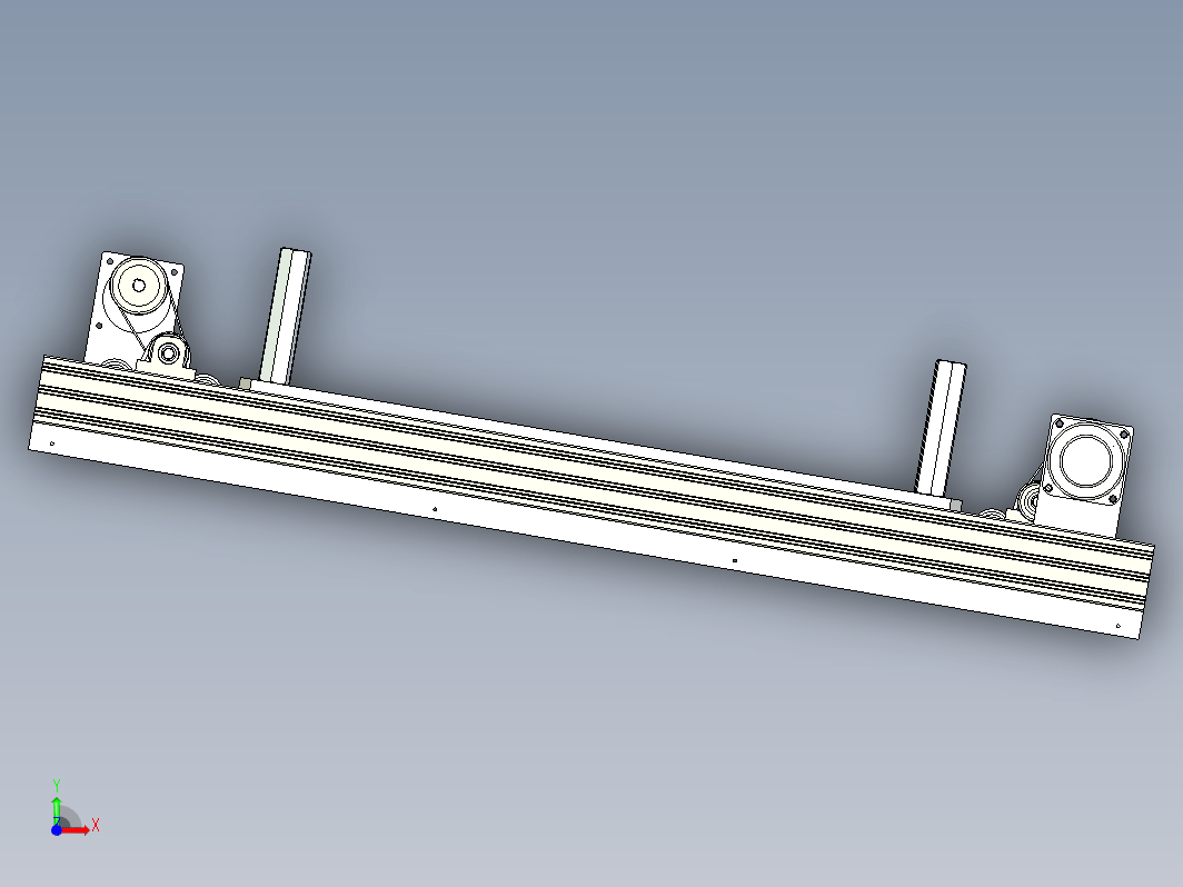 固定双通道载具回流线含挡停及顶升机构