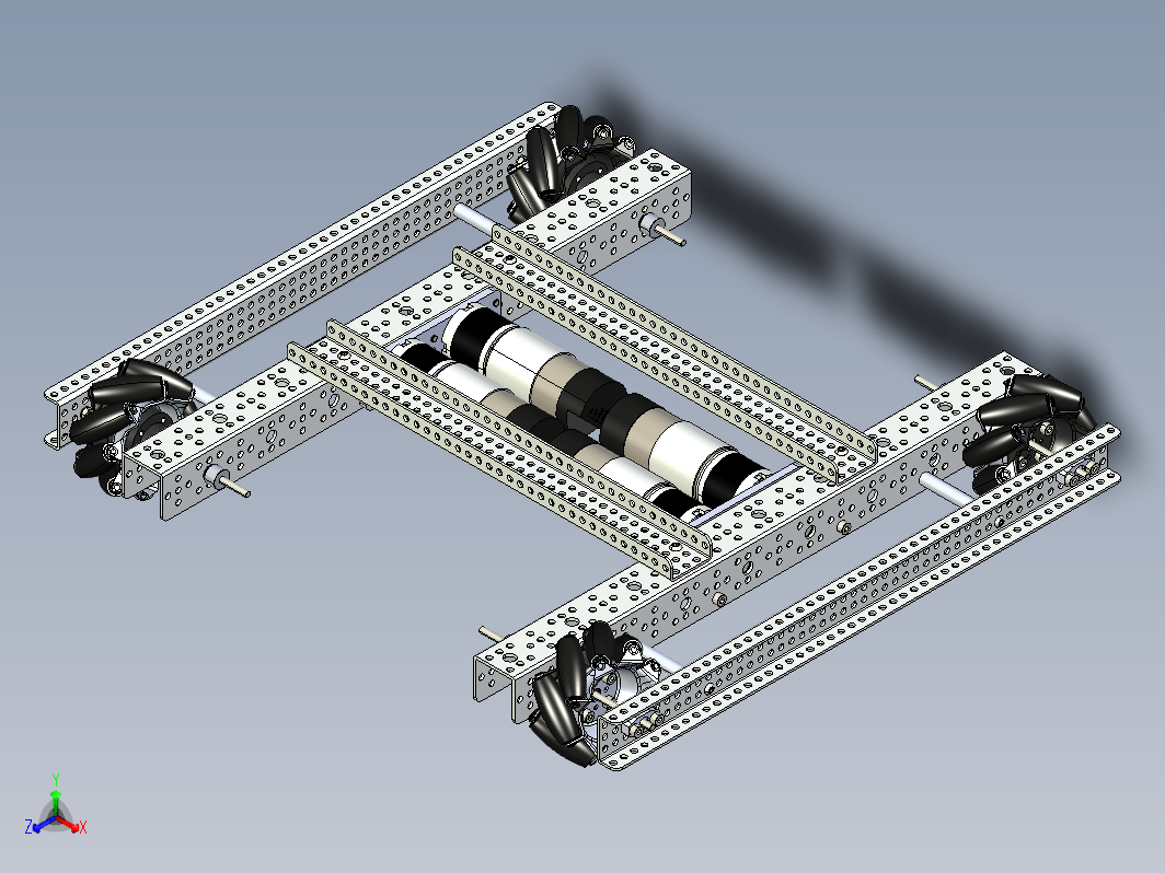 麦克纳姆轮底盘 20cc EDGE 540T