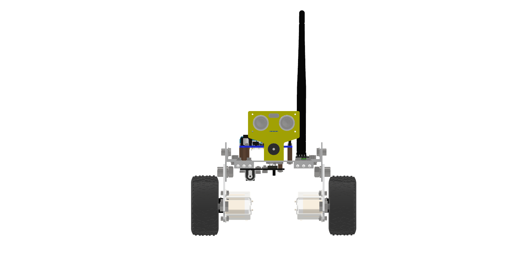 带Arduino和蓝牙模块的六轮小车