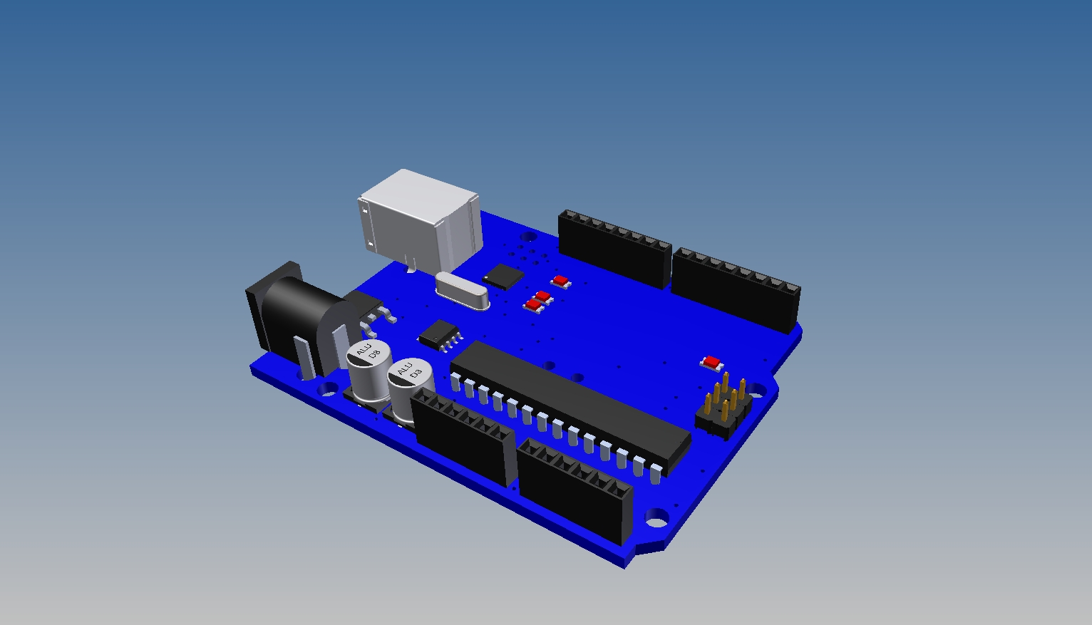 带Arduino和蓝牙模块的六轮小车