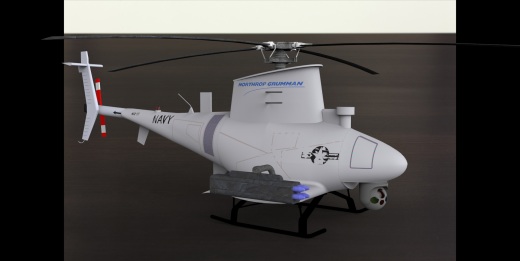 MQ-8B火力侦察兵垂直起飞和着陆战术无人直升机图纸缩略图