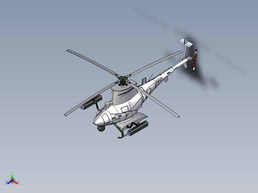 MQ-8B火力侦察兵垂直起飞和着陆战术无人直升机图纸缩略图