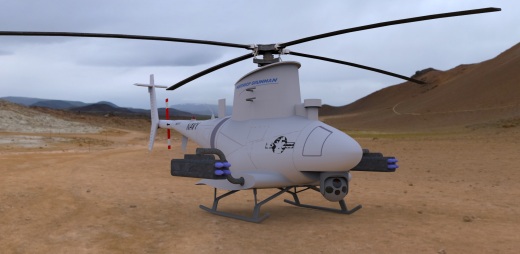 MQ-8B火力侦察兵垂直起飞和着陆战术无人直升机图纸缩略图