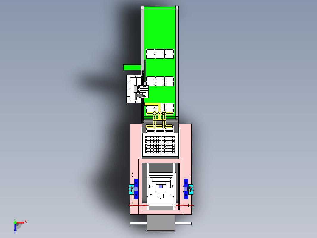 吸塑件自动堆叠机3D模型图纸 SOLIDWORKS设计