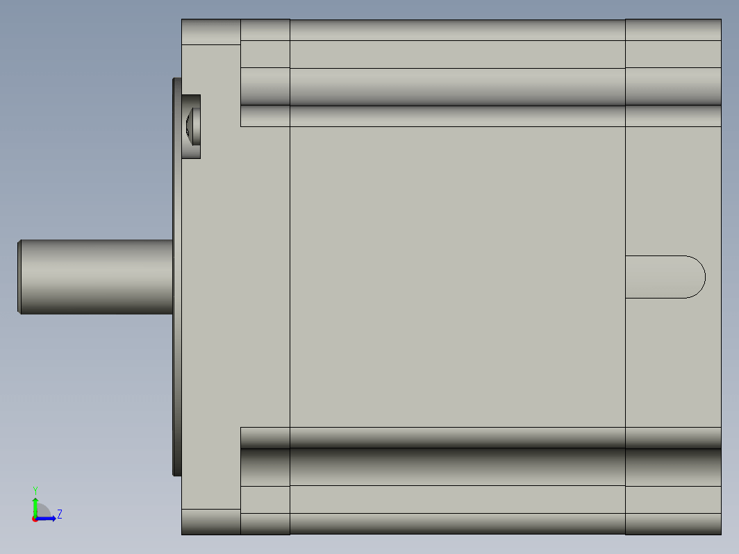 YK110HB115-06A  110mm两相步进电机（3D）