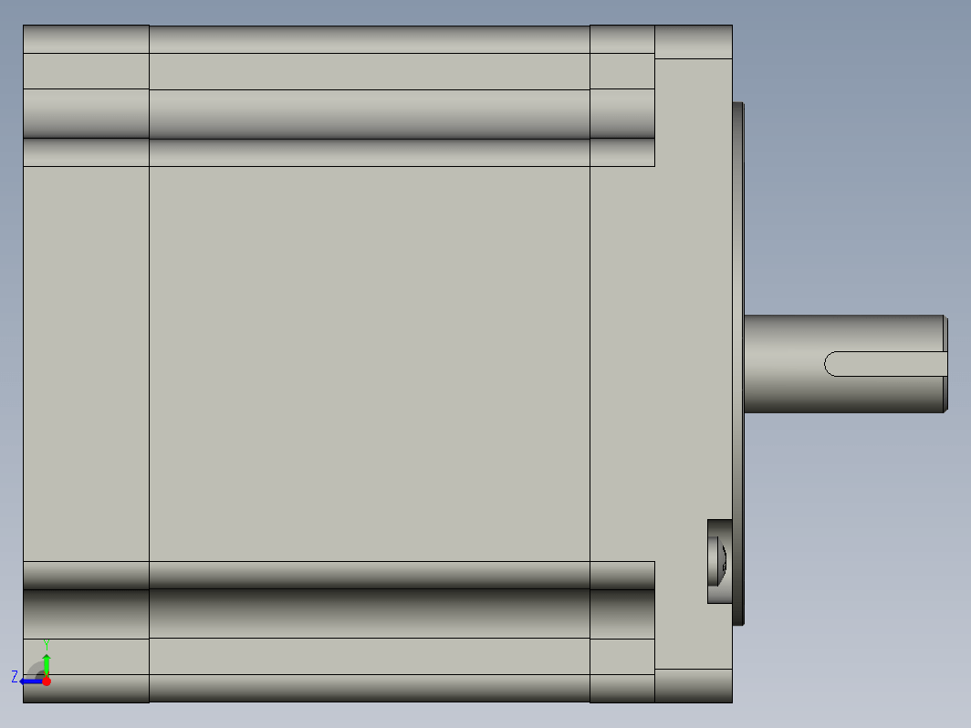 YK110HB115-06A  110mm两相步进电机（3D）