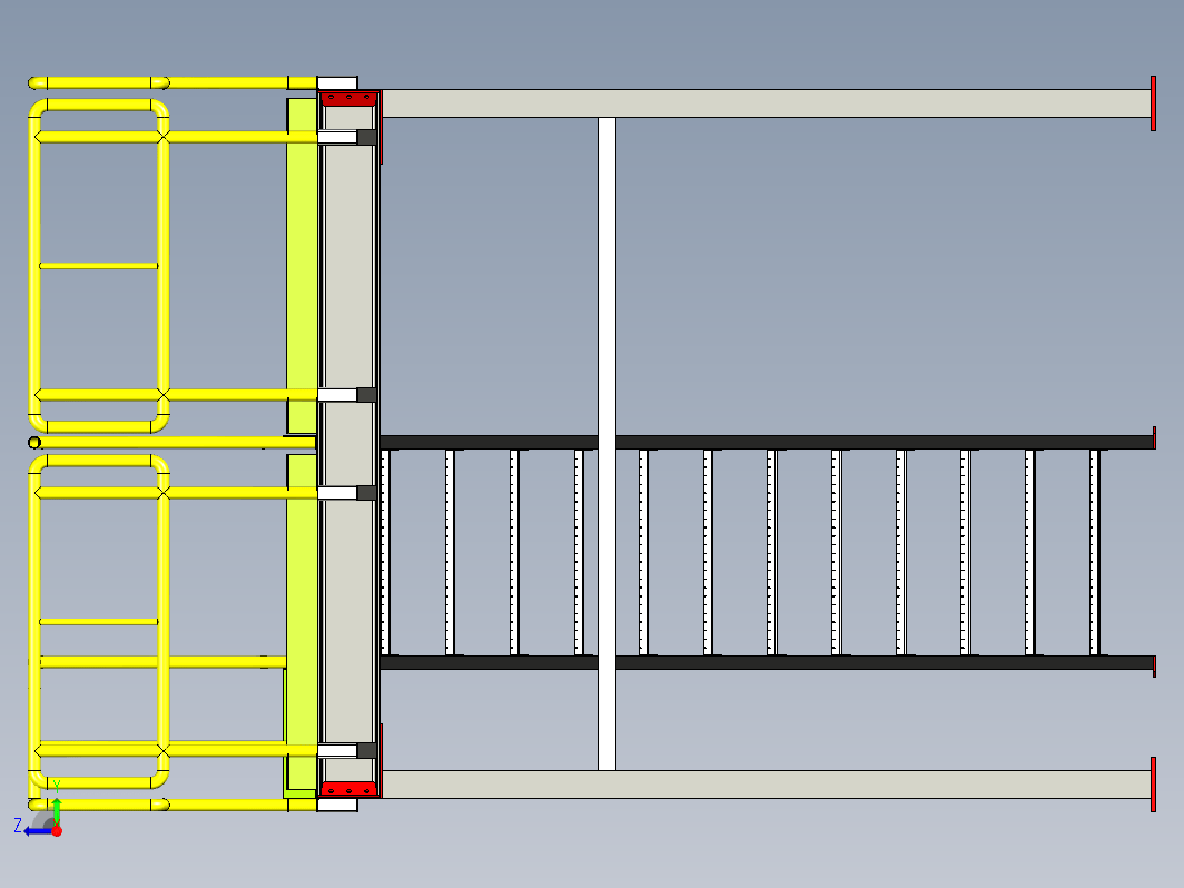 Industrial site工业平台梯结构