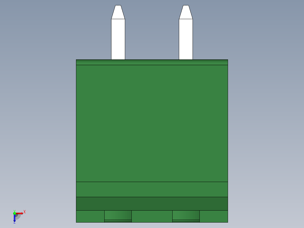 插入式接线端子 2 针，公头，间距 5.00mm